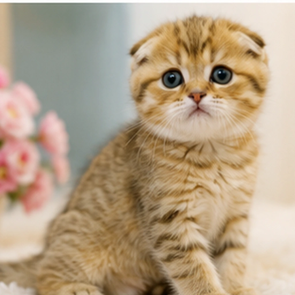 Betty Scottish Fold Red kitten